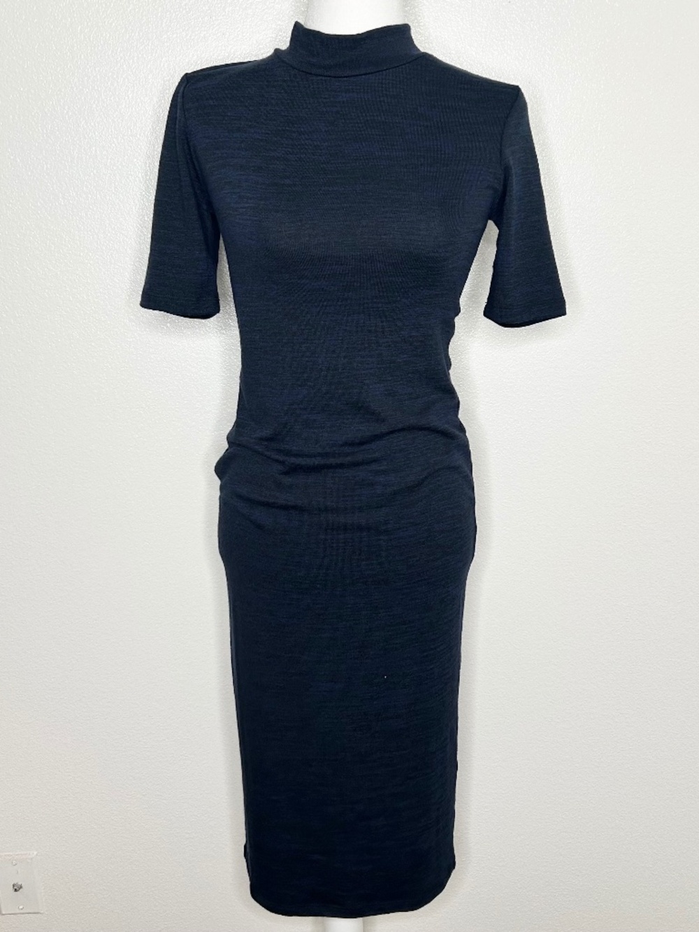 New 41 Hawthorn By Stitch Fix Womens Monica Navy Midi Bodycon Dress Size S NWT